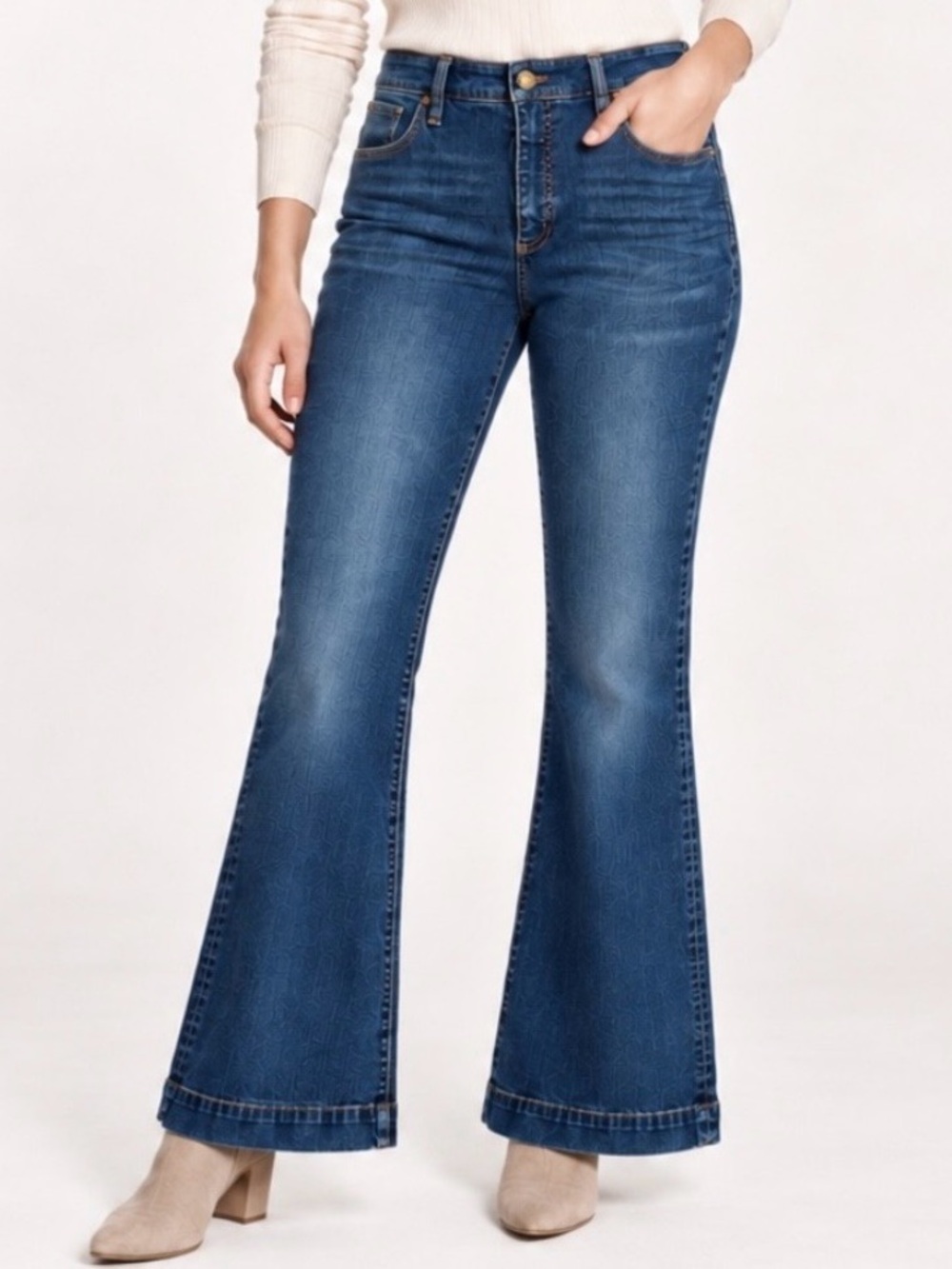 Talbots Flawless Five-Pocket Flare Jeans Size 12